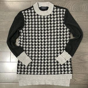 Magaschoni Cashmere Houndstooth Sweater Size XS
